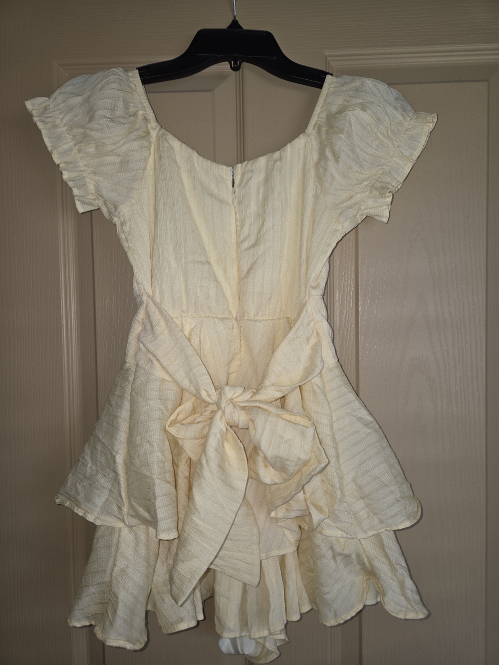 Altar'd State Cream Ruffled High-Low Dress - Picture 2 of 3